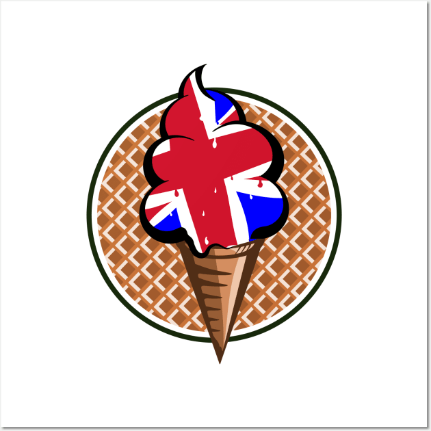 Union Jack ice cream Wall Art by mailboxdisco